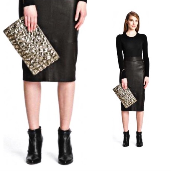 ❤️ SOLD ❤️ Purse MADISON JEWELED CLUTCH BROWN - Picture 8 of 8